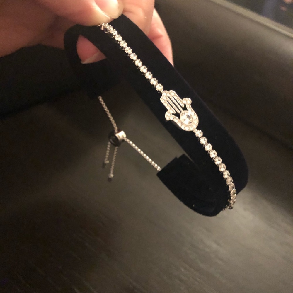 Hamsa hand Swarovski bracelet